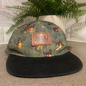 Deux Par Deux Baby/Toddler Tiger Print SnapBack Hat